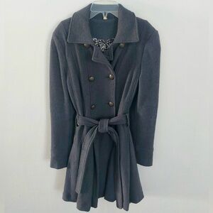 FREE PEOPLE Gray Winter Coat